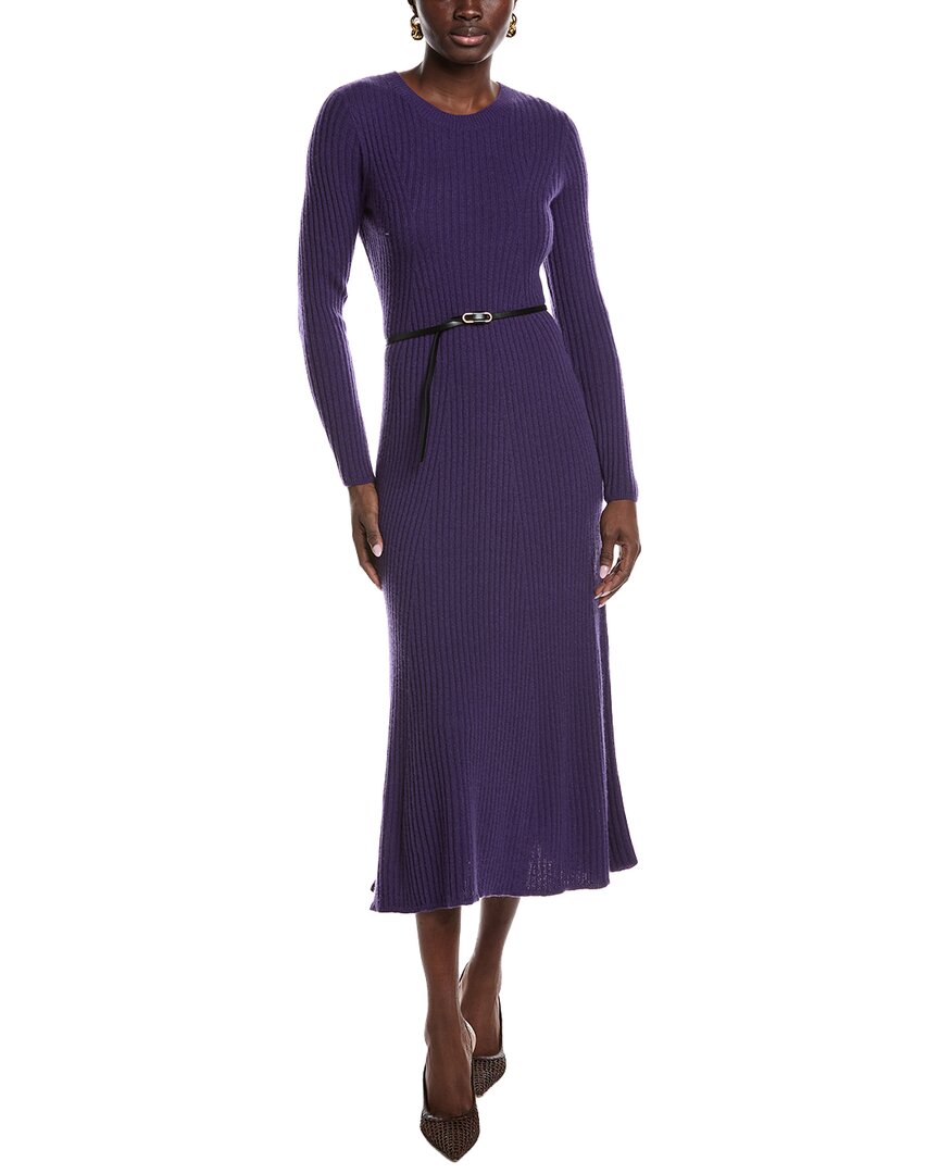 Elie Tahari The Sabrina Cashmere Sweaterdress In Purple