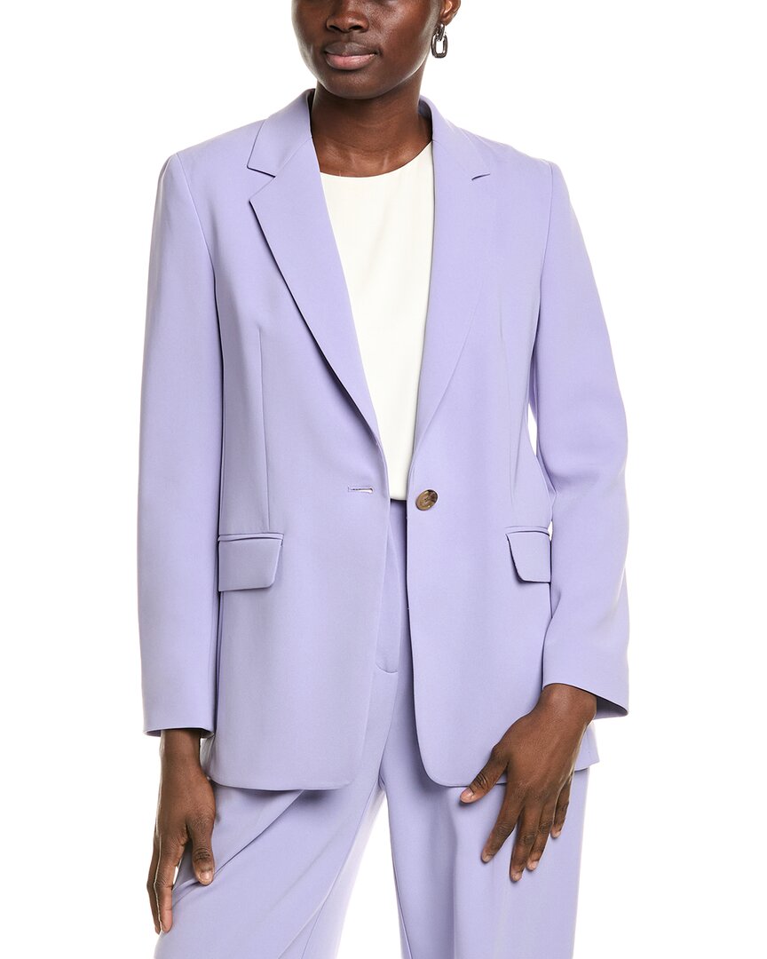 Hugo Boss Regular-fit Jacket In Crease-resistant Crepe