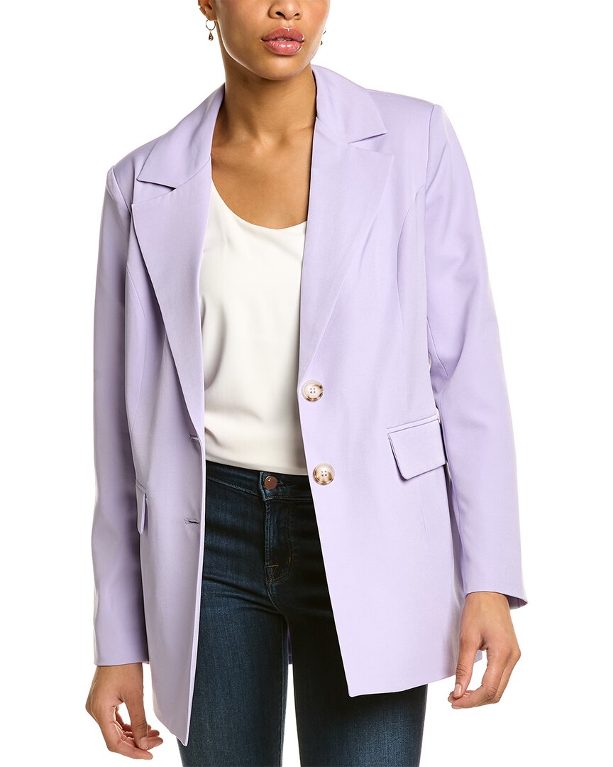 Bagatelle Oversized Menswear Blazer In Purple