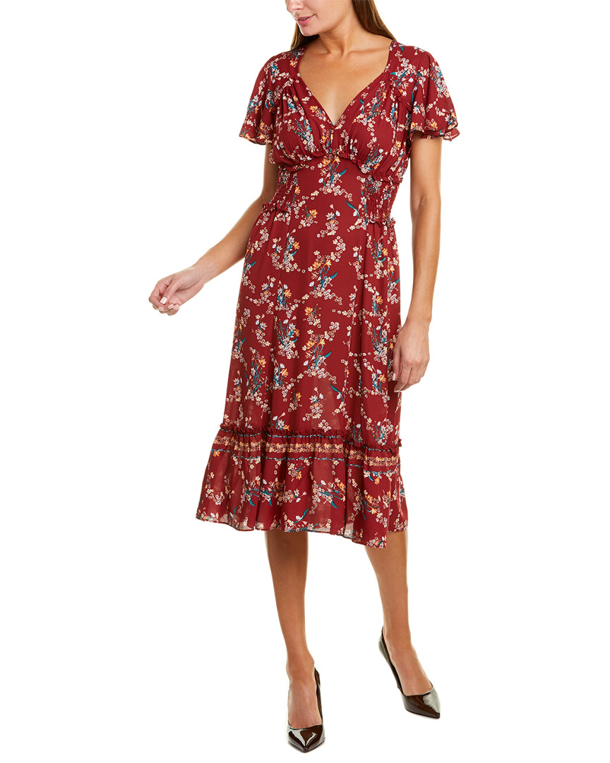 Image of Max Studio Flounce Midi Dress