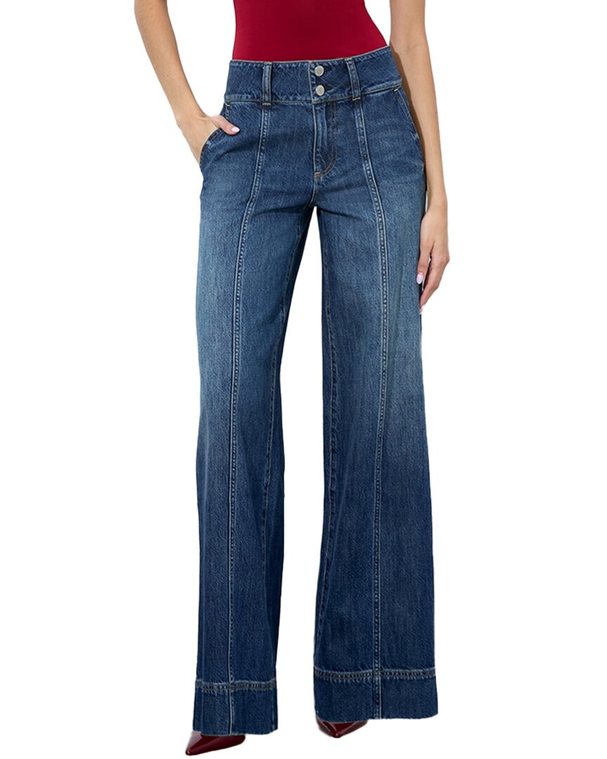 Alice And Olivia Mame High Rise Wide Leg Jeans In Denim Vintage