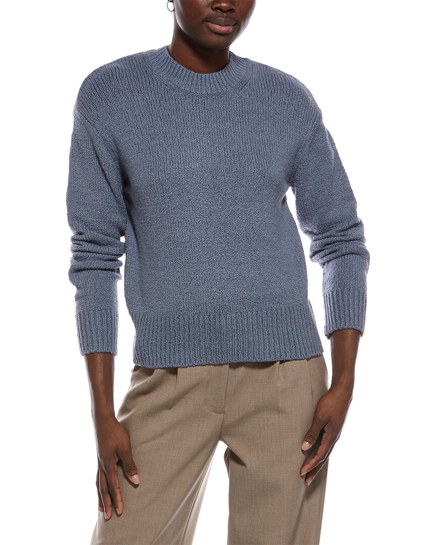 Vince Boucle Sweater In Blue