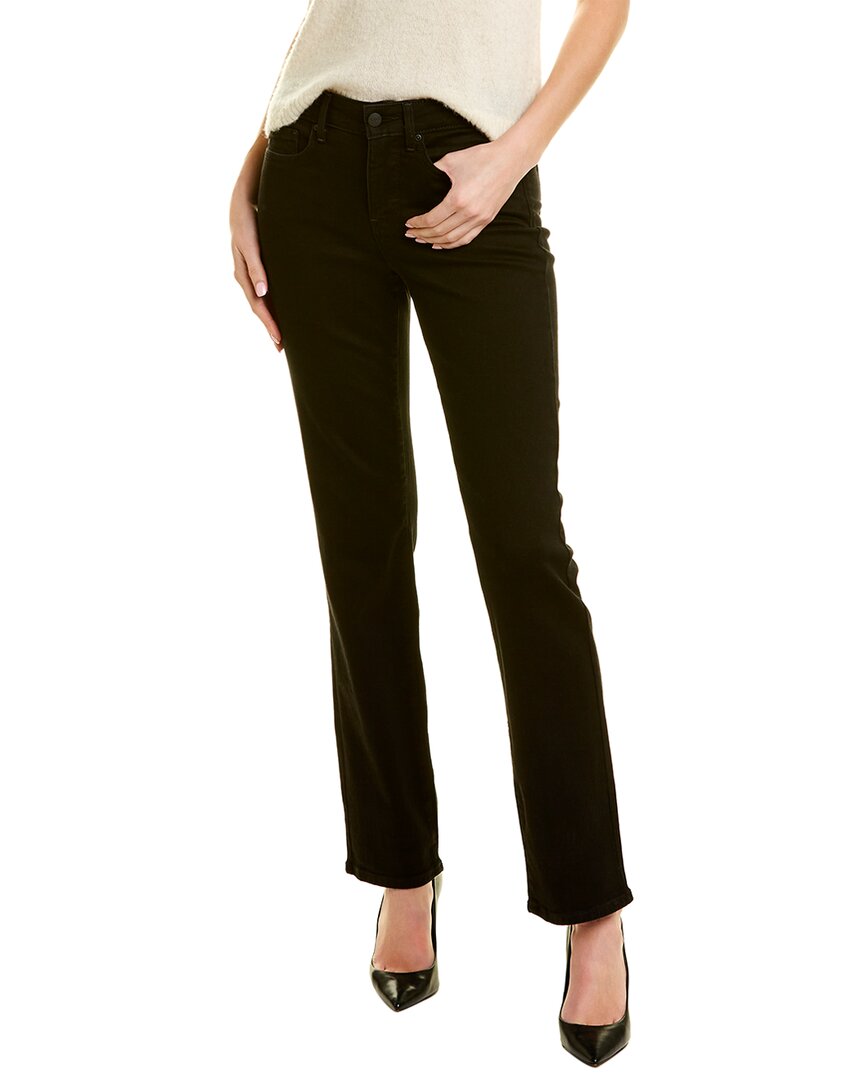 Nydj Straight Black Crop Jean In Black