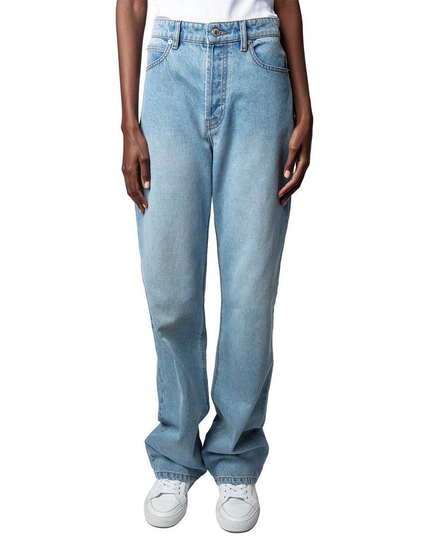 Zadig & Voltaire Evy Flared Jeans In Light Blue