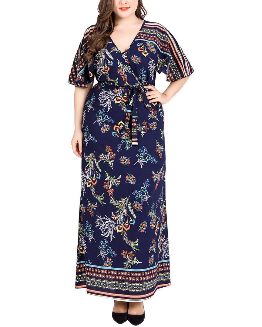 Nino Balcutti Plus Maxi Dress In Blue | ModeSens