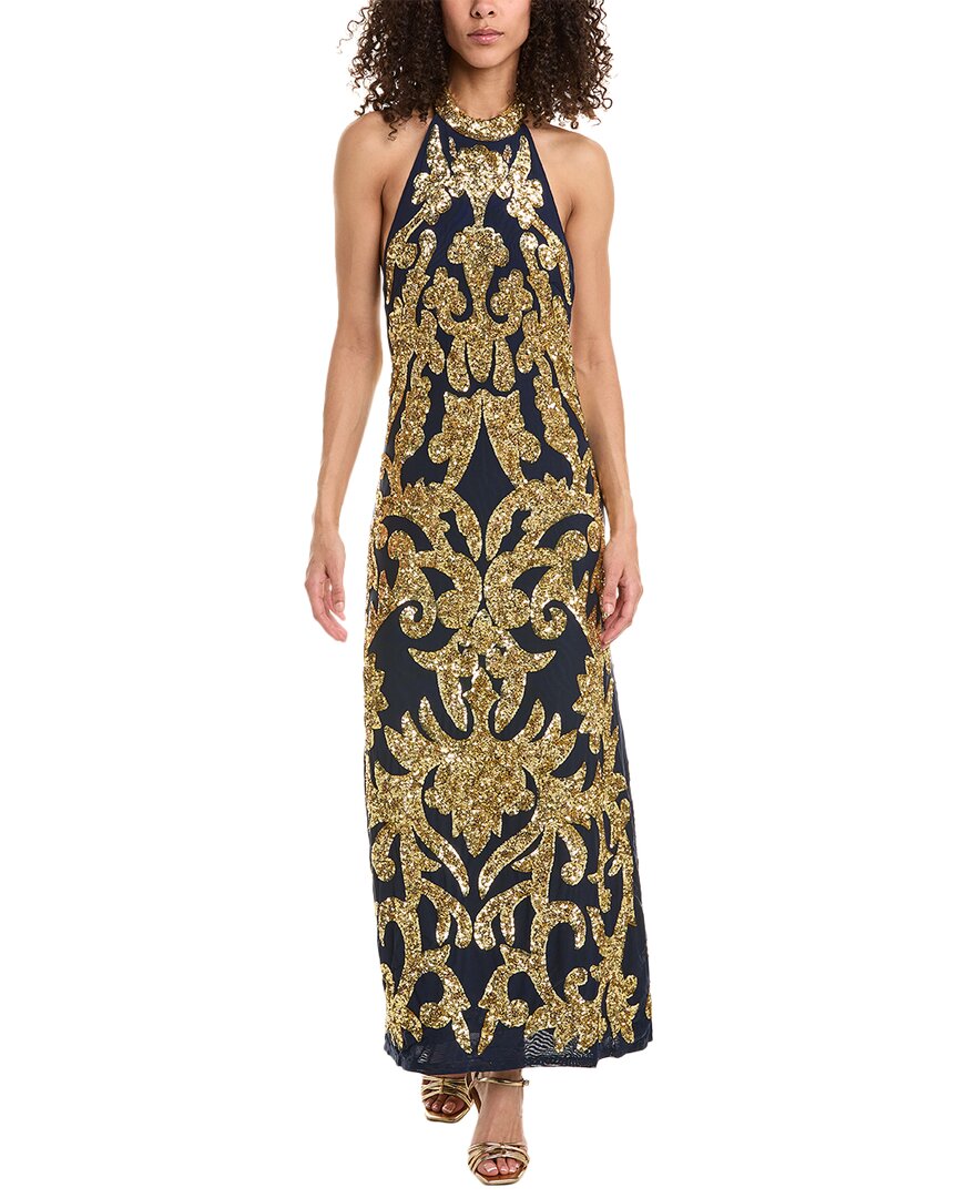 Shop Frances Valentine Goddess Dress In Navy