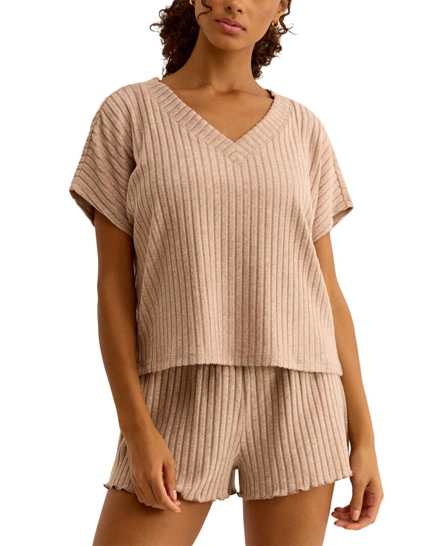 Shop Z Supply Harper Rib V-neck Top