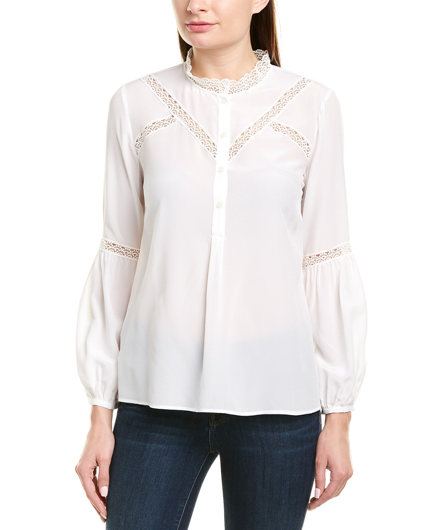 Image of PINKO Lace Silk Top