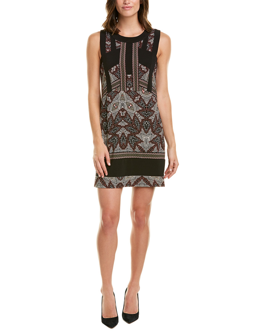 Image of BCBGMAXAZRIA Color Blocked Shift Dress