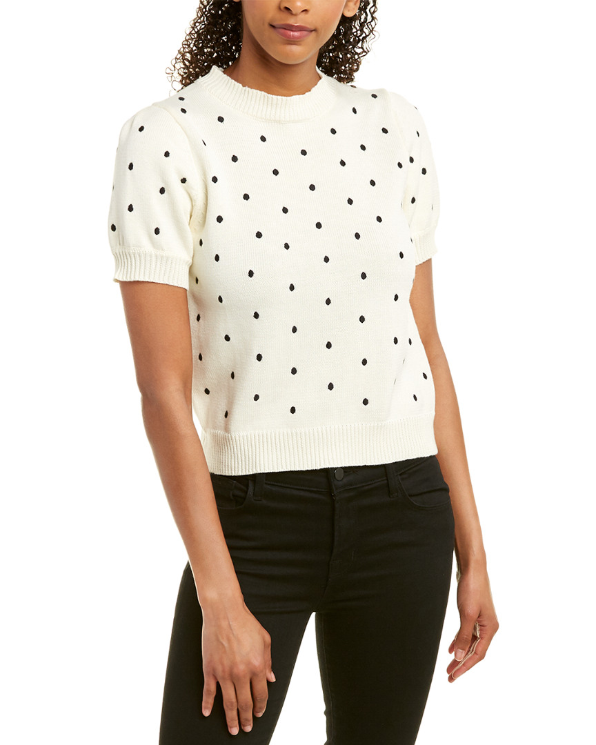 Image of rosewater remi Polka Dot Knit Top