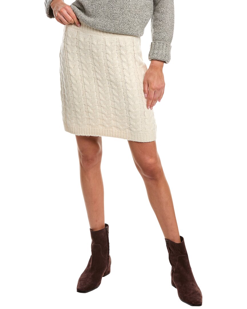 525 America Airspun Cable Skirt In White