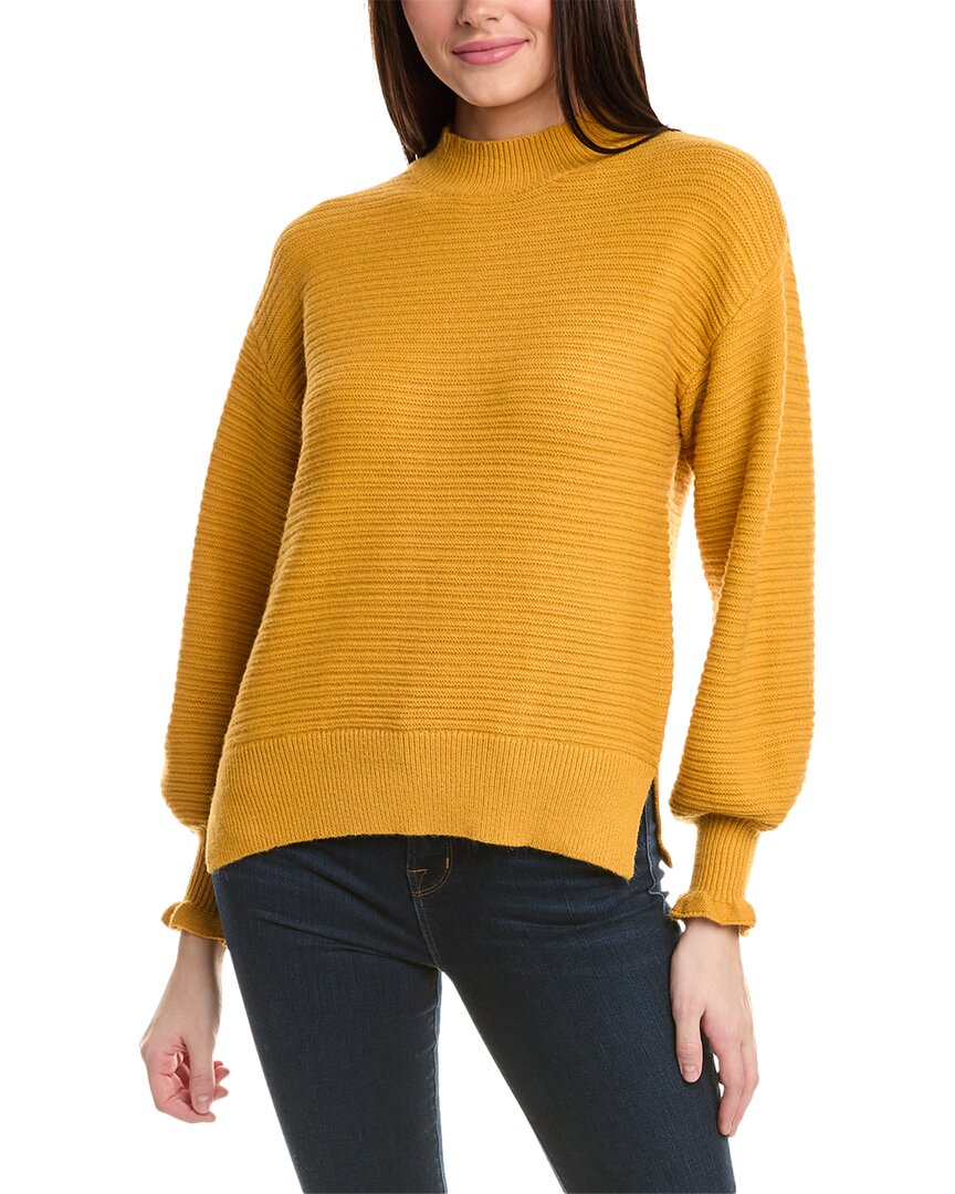 Shop Rain And Rose Rain + Rose Dropped-shoulder Sweater In Yellow