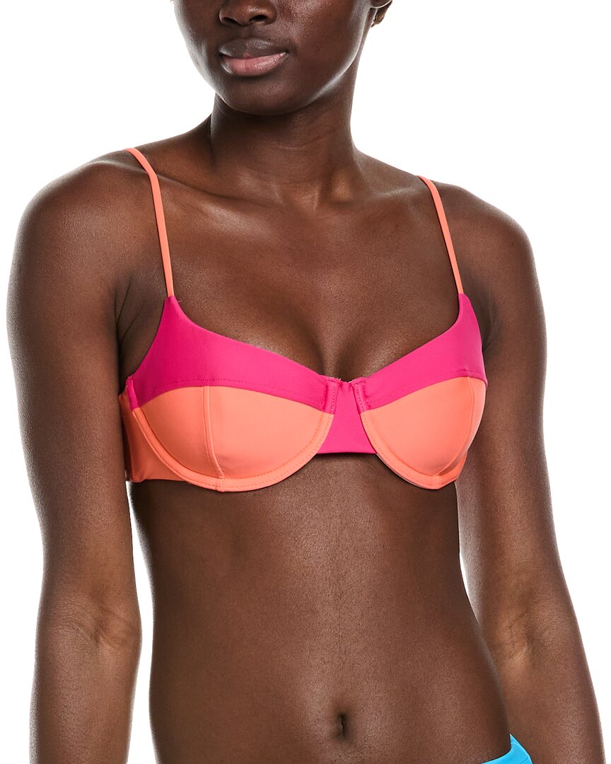 Ramy Brook Kynlee Bikini Top In Orange