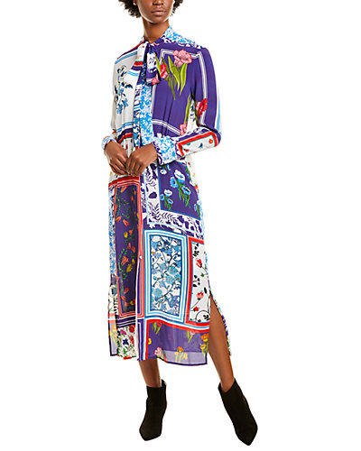 Rue La La — ESCADA SPORT Dafoulard Silk-Blend Maxi Dress