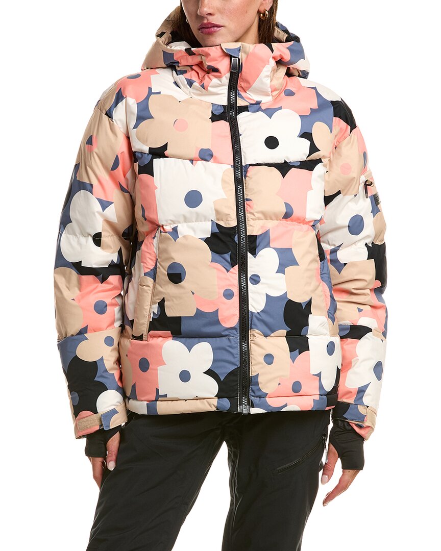 Roxy Alofted Puffy Snow Jacket In Multi