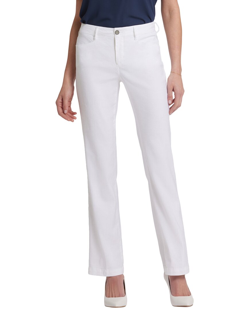 Nydj Trouser White Straight Leg Jean