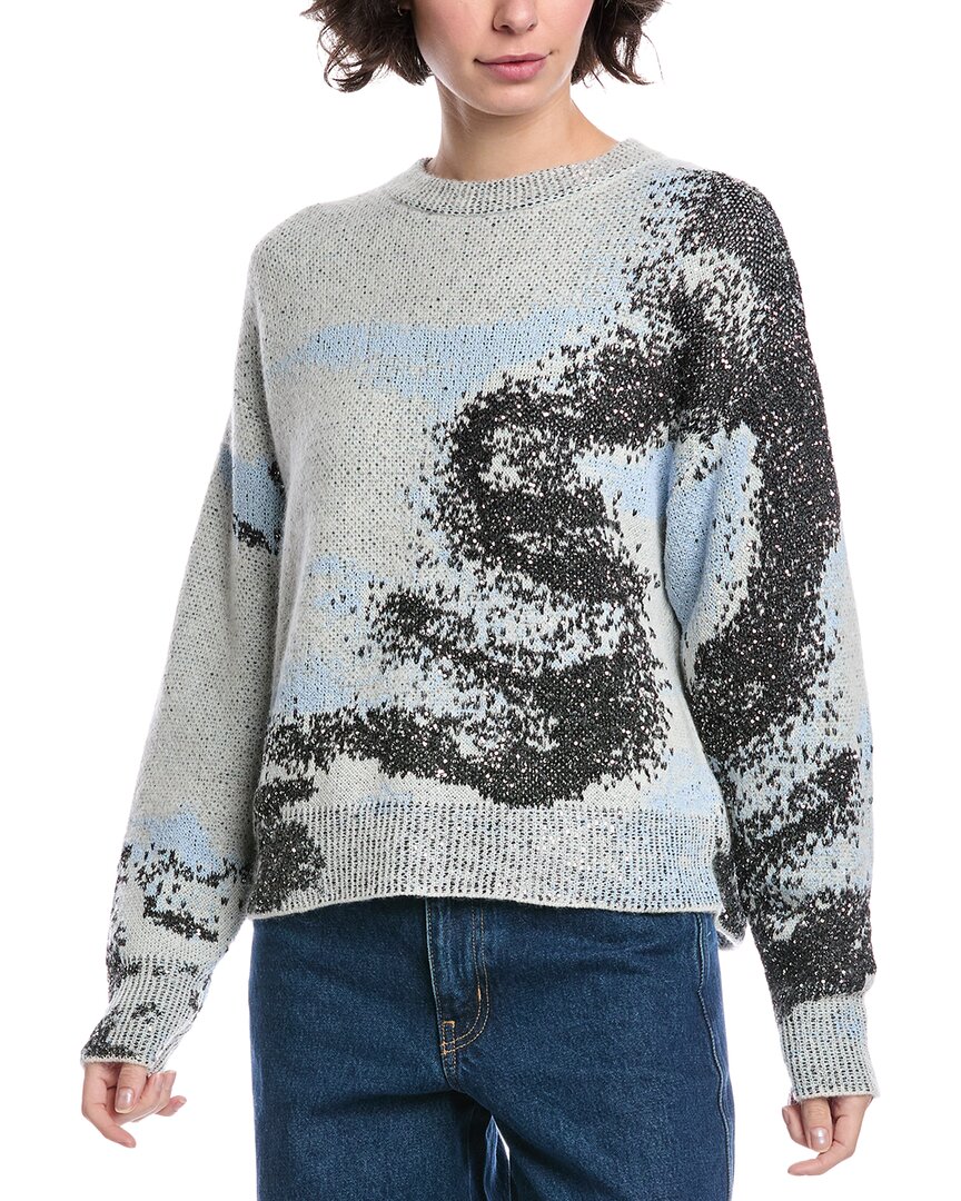 Rag & Bone Estelle Crewneck Sweater In Blue