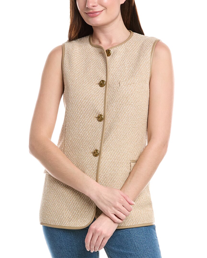 Rag & Bone Bartlet Tweed Vest In Brown