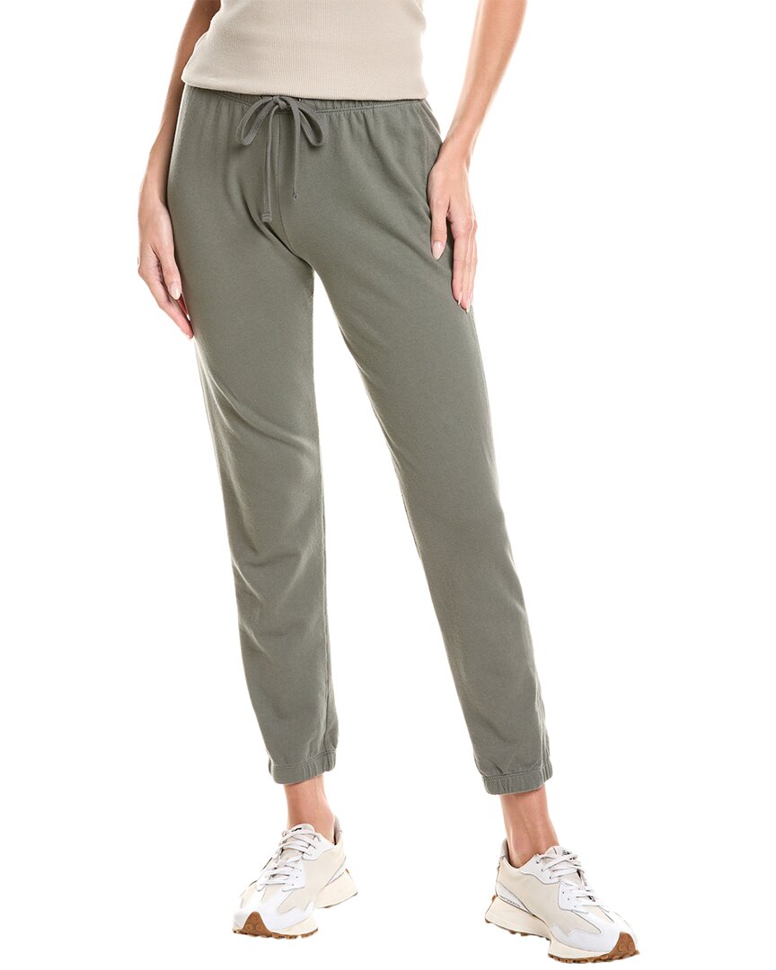 James Perse French Terry Sweatpant In Green