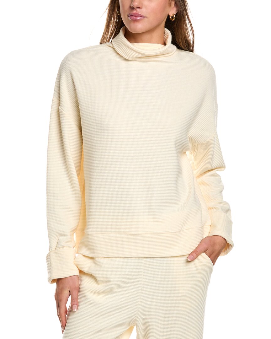 Three Dots Nova Turtleneck Pullover In White