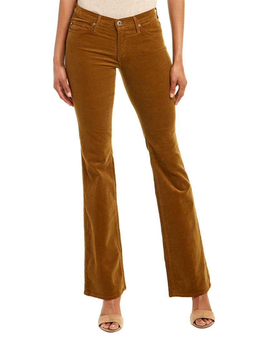 Ag Jeans Angel Golden Olive Corduroy Bootcut Women's Brown 25 | eBay