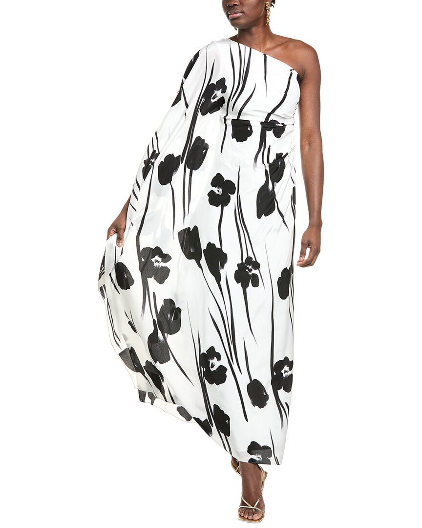 Max Mara Studio Jonny Silk Maxi Dress In Black