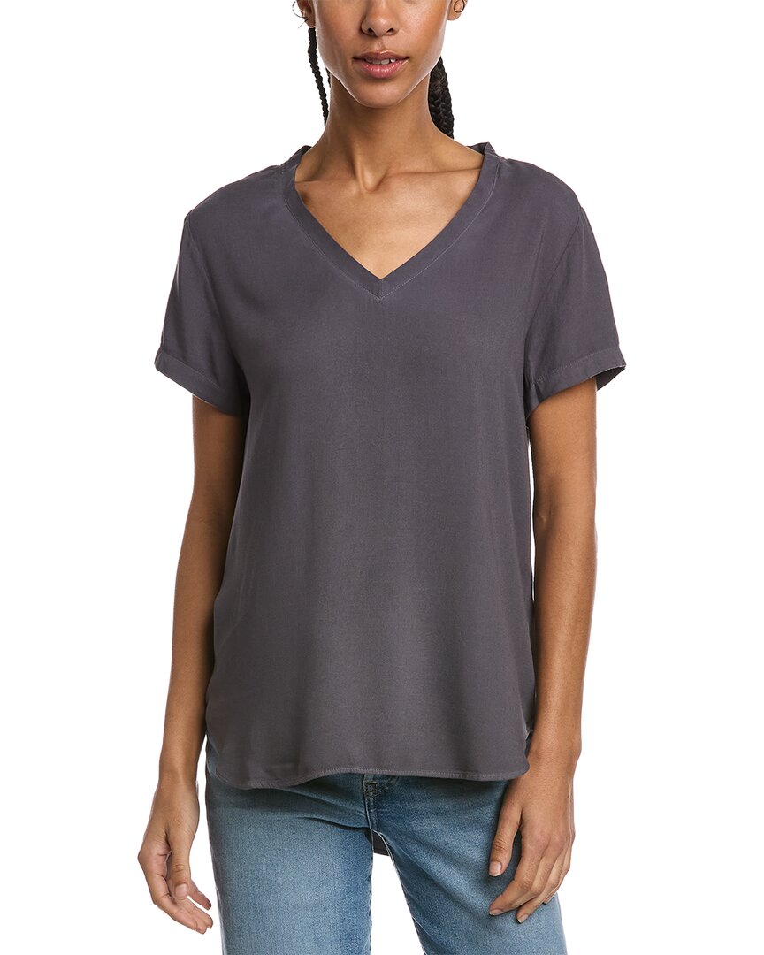 BELLA DAHL BELLA DAHL SHORT SLEEVE V-NECK T-SHIRT