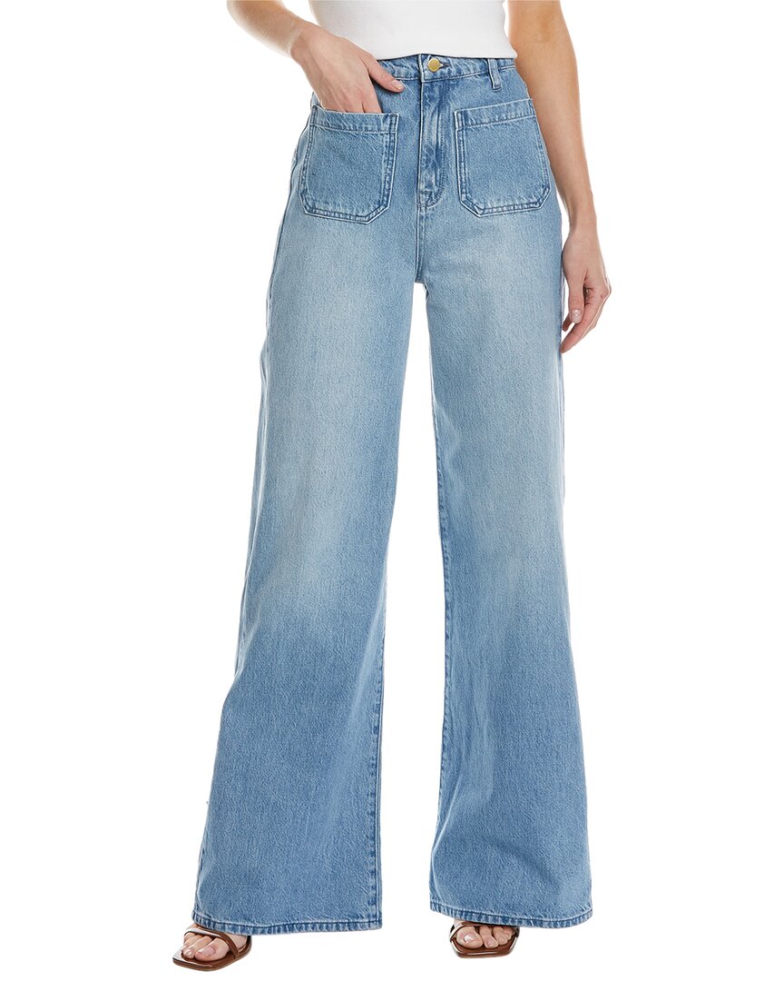 Triarchy Ms. Onassis Long Island High-rise Wide Leg Jean In Blue | ModeSens