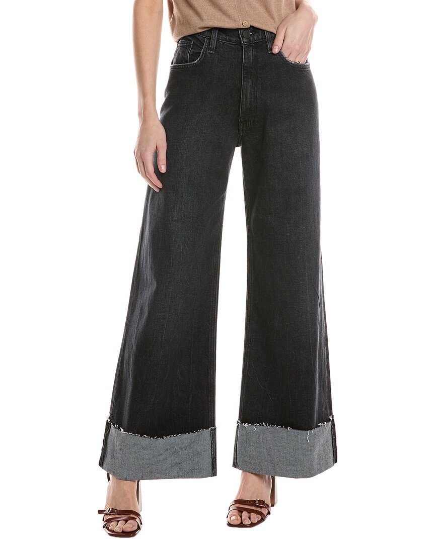 Hudson Jodie Milano Noir Loose Fit Wide Leg Petite Jean In Black