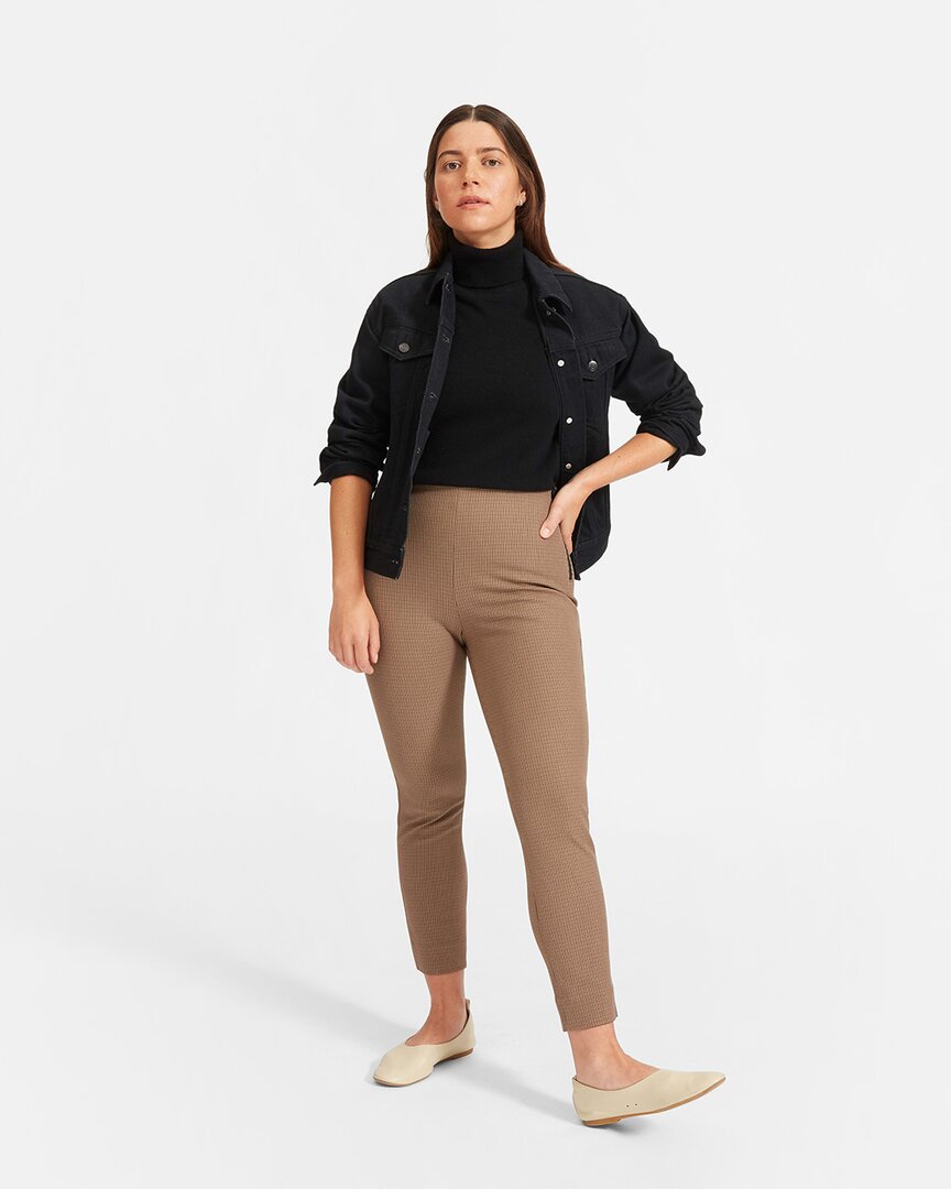 Everlane The Curvy Side-zip Stretch Pant In Black