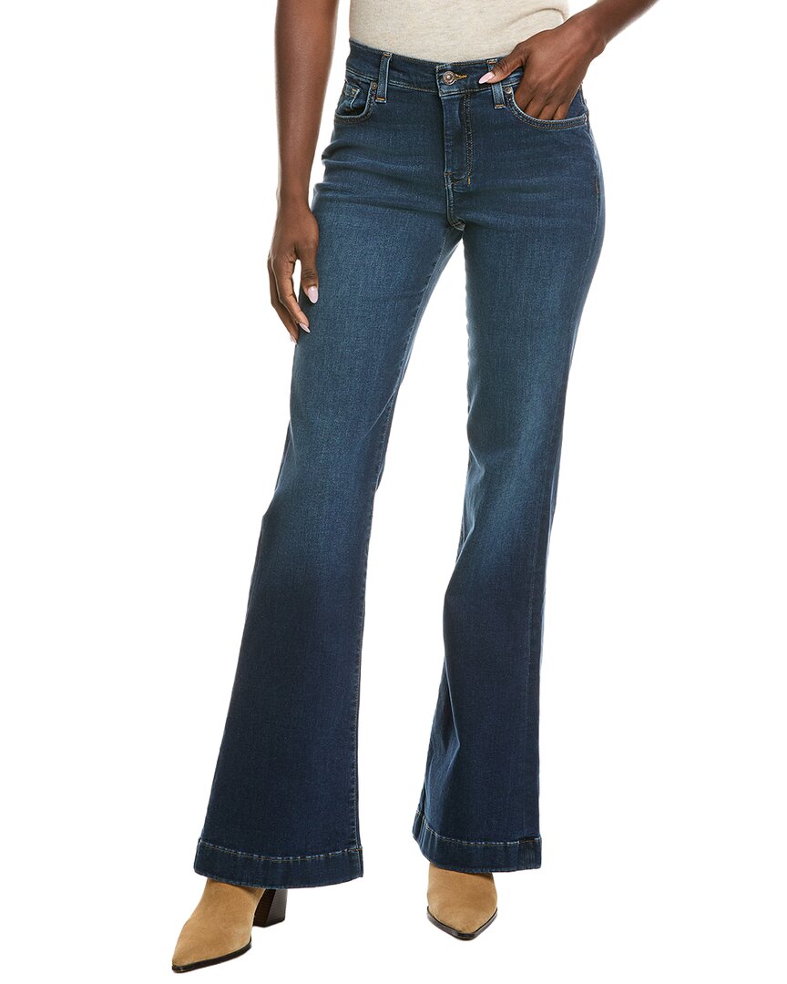 7 For All Mankind Dojo Kick Flare Jean In Pink