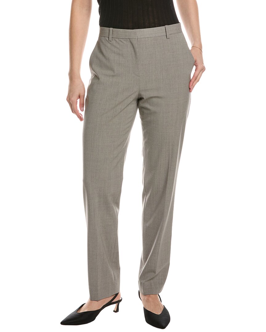 THEORY THEORY TREECA FULL-LENGTH WOOL-BLEND PANT