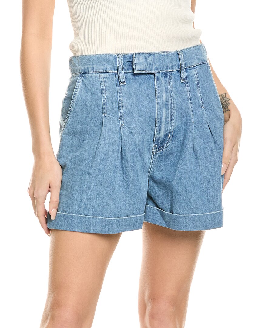 Shop Frame Denim Pleated Wide Cuff Short