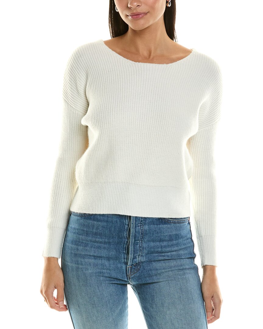 Shop Bishop + Young Jocelyn Twist Back Sweater In White