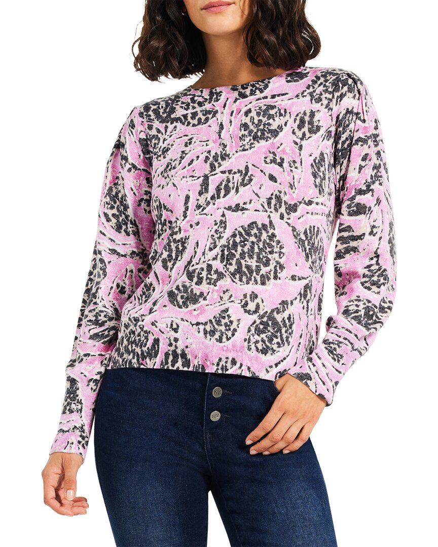 Shop Nic + Zoe Nic+zoe Petite Petal Dot Femme Sleeve Sweater