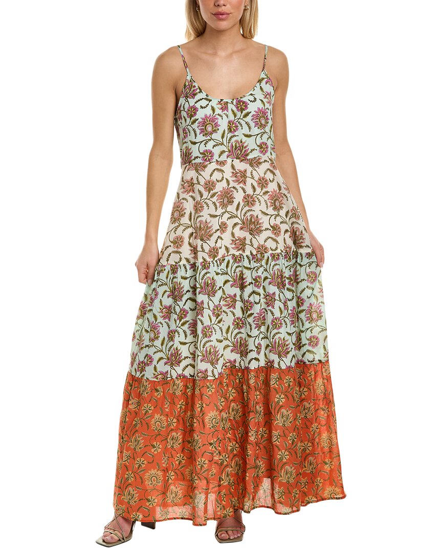 Roller Rabbit Vine Floral Dakota Maxi Dress | ModeSens