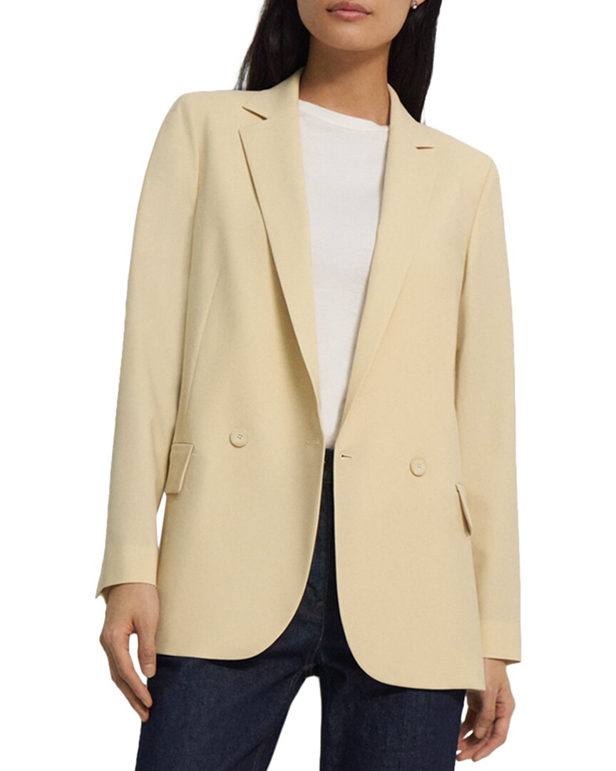 Theory Wool-blend Double-breasted Boy Jacket