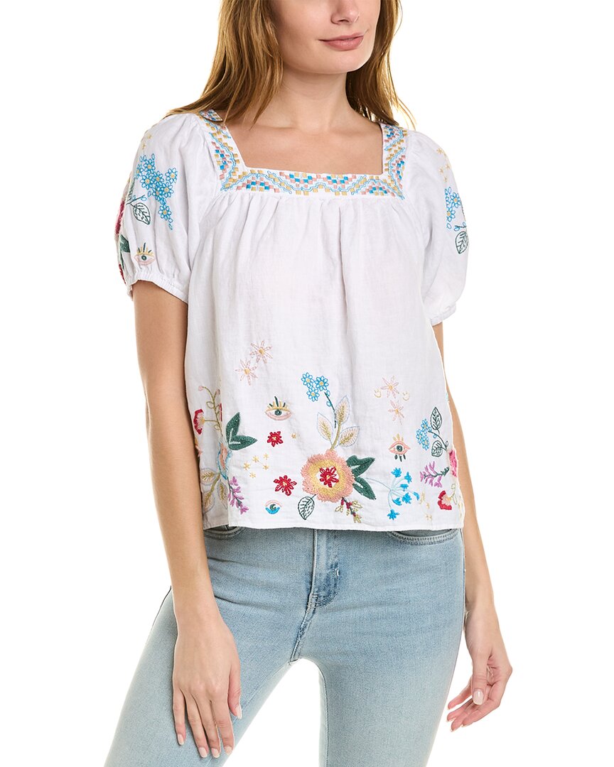 JOHNNY WAS MARTINE WANDER LINEN TOP