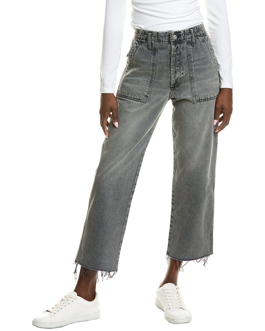 Shop Black Orchid Ashley Patch Pocket Desperate Measures Ankle Jean In Grey