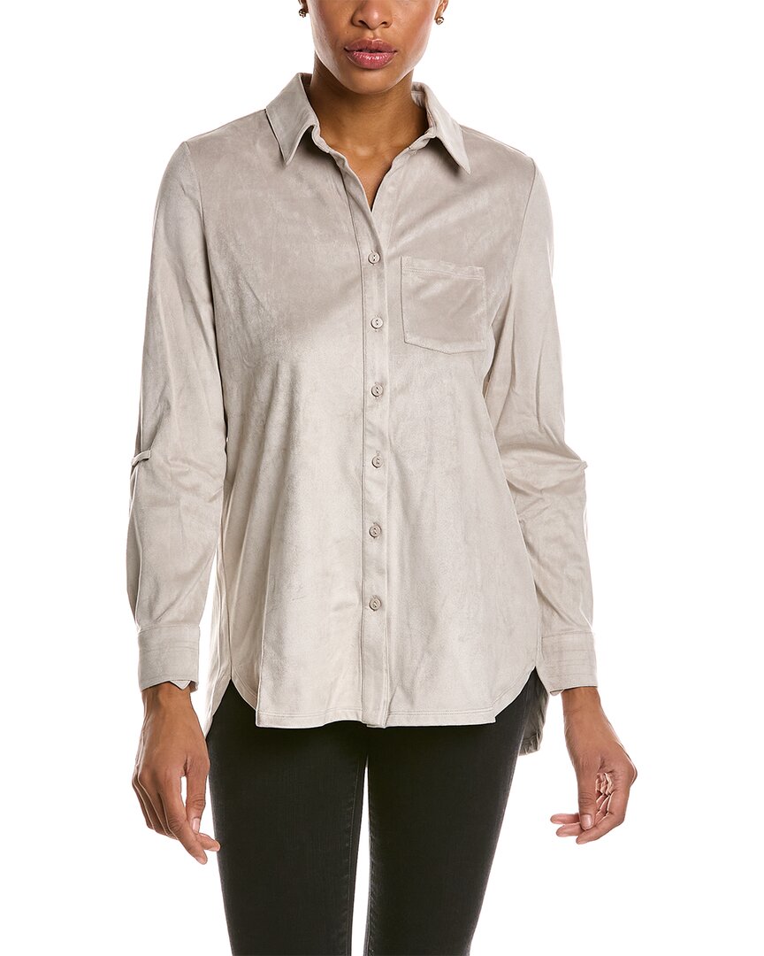 Tyler Boe Tyler Böe Roll Sleeve Shirt In Grey