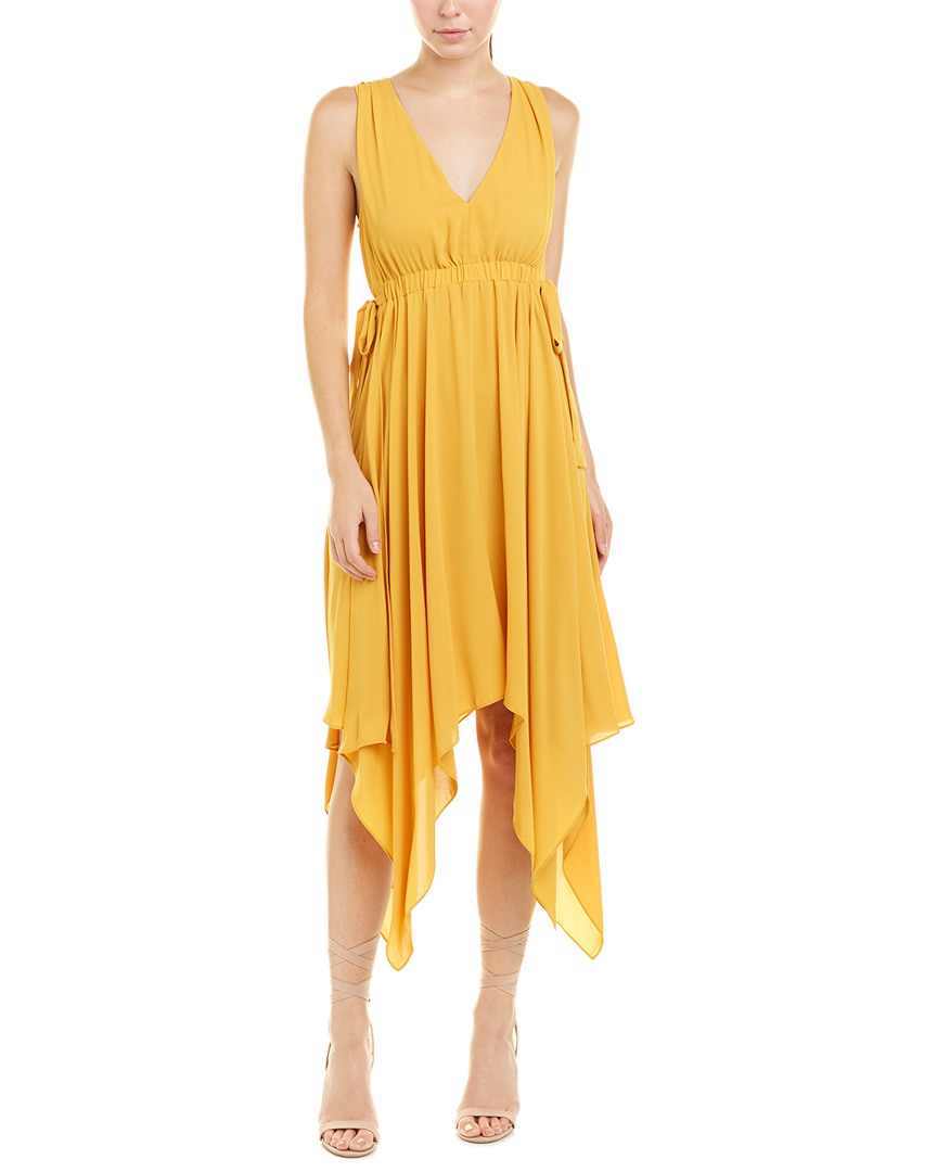 Bcbgmaxazria Handkerchief Shift Dress Women's Yellow M | eBay