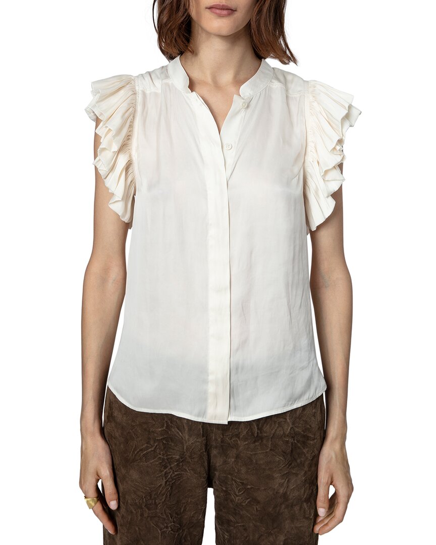 Shop Zadig & Voltaire Tiza Satin Top