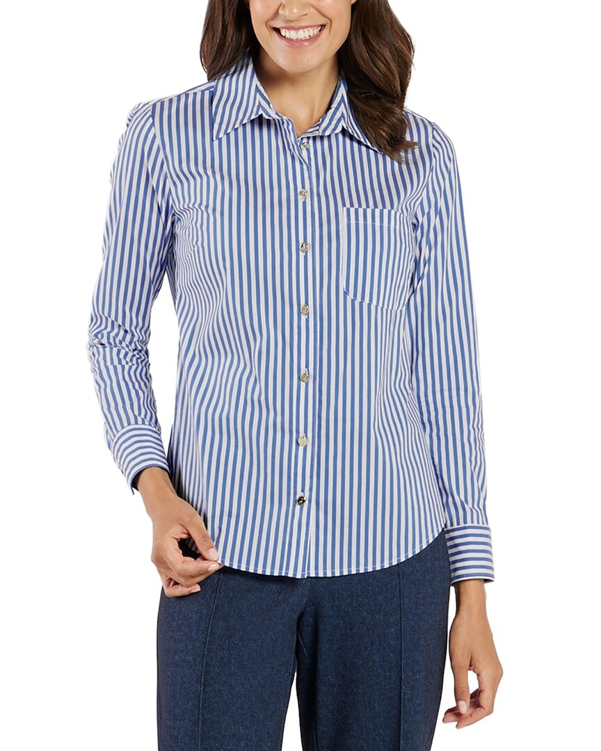 Jude Connally Glenna Button Front Shirt In Blue