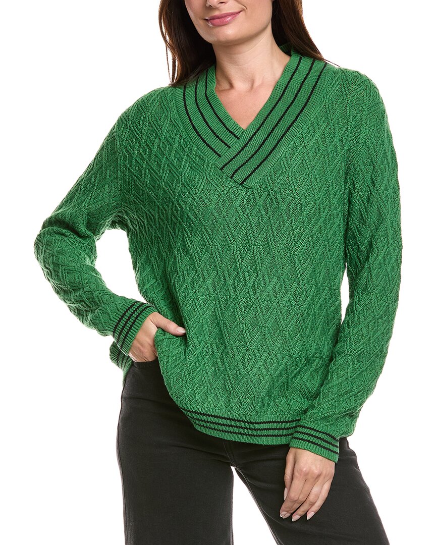 Cabi Lucky Day Pullover In Green