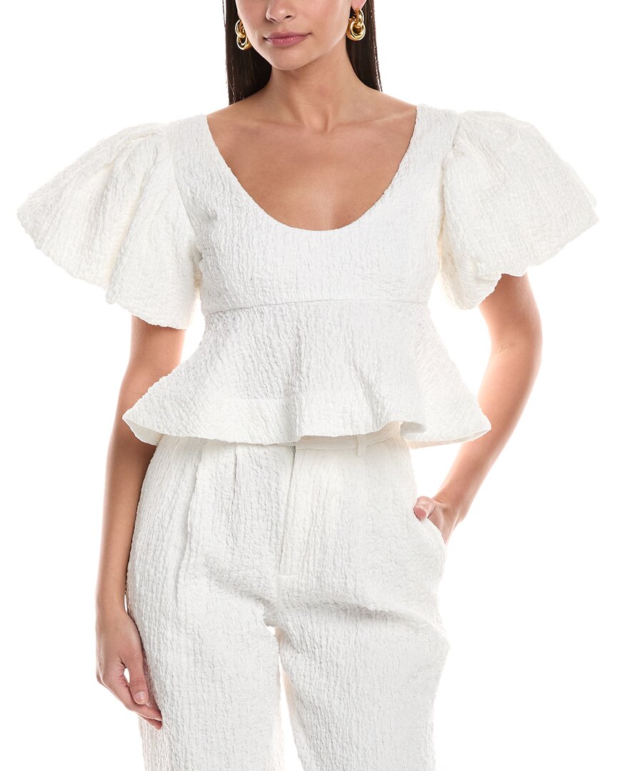 Shop Ronny Kobo Jorden Top In White