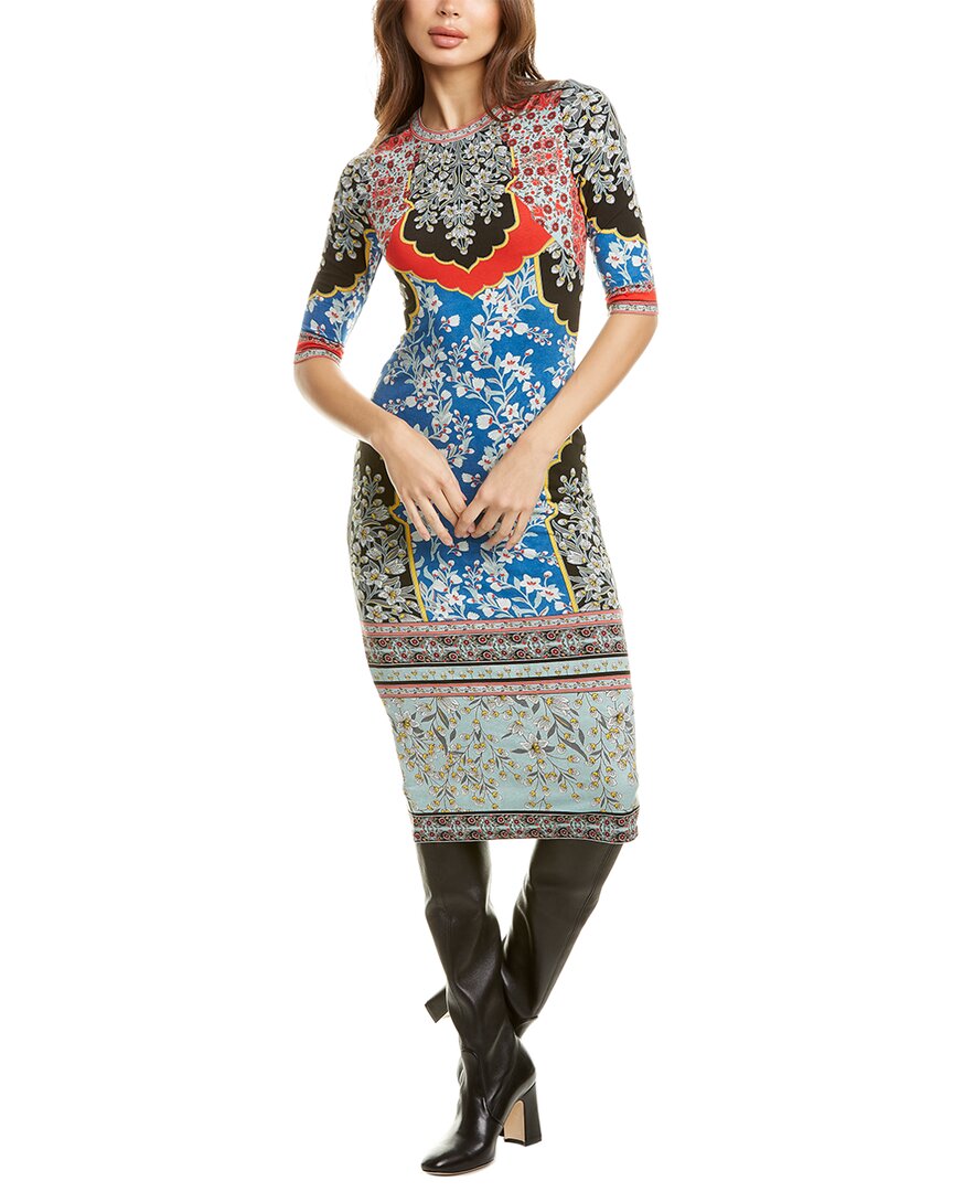 Image of alice + olivia Delora Midi Dress