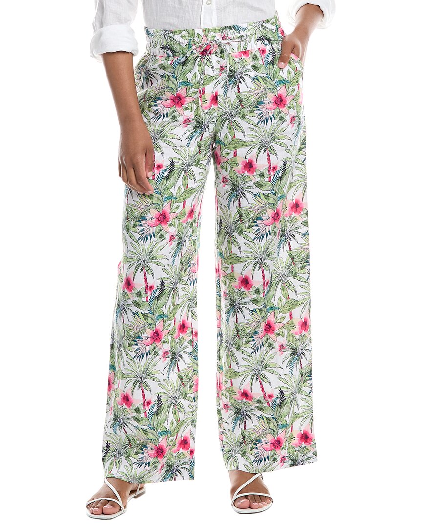 Tommy Bahama Coastal Palms High-rise Linen Easy Pant In White