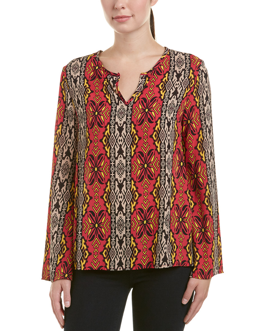 Image of Peach Love CA Split Neck Top