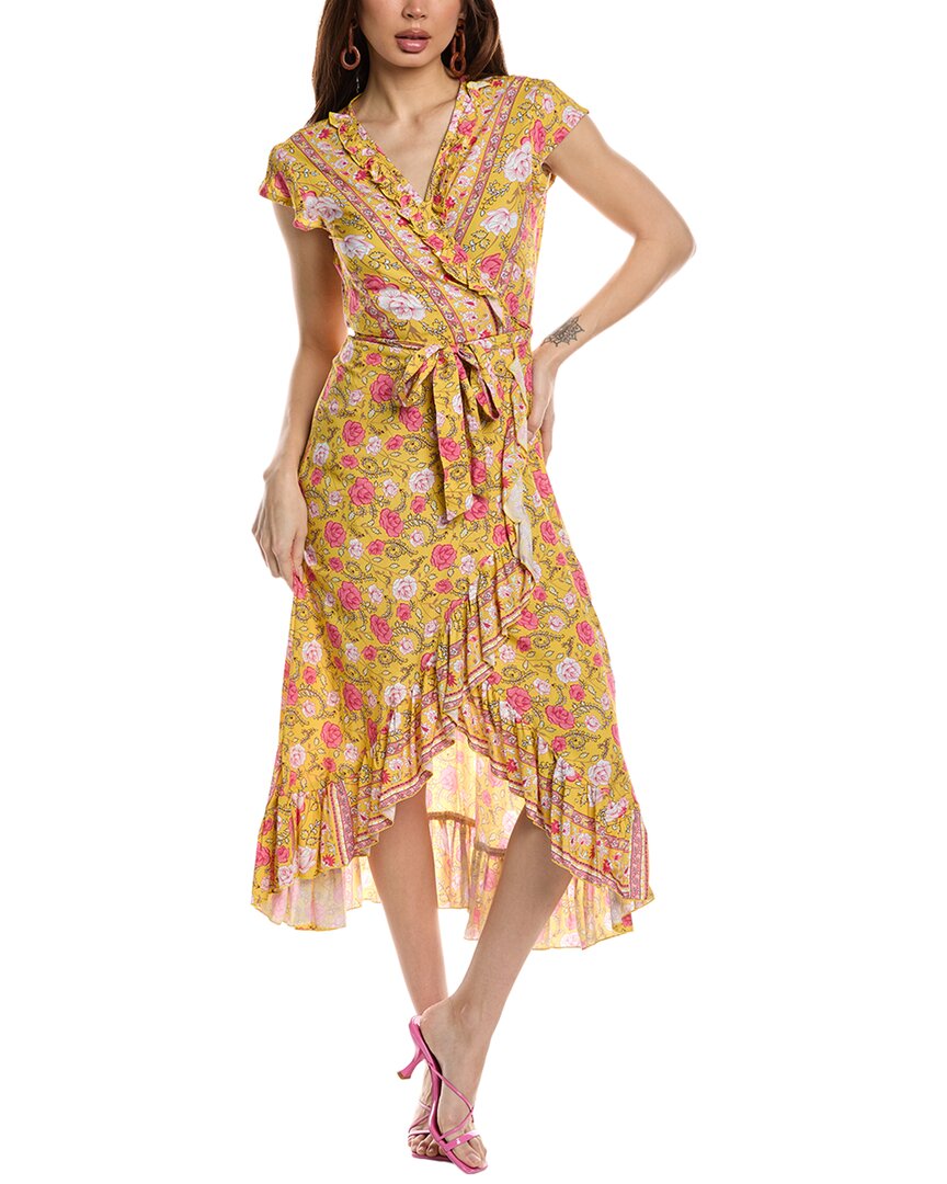 Walker & Wade Voyager Wrap Dress In Yellow