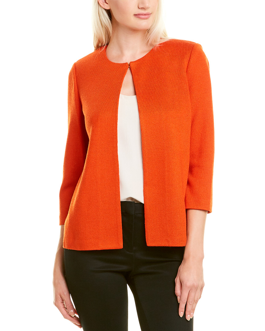 Image of St. John Nouveau Knit Wool-Blend Cardigan